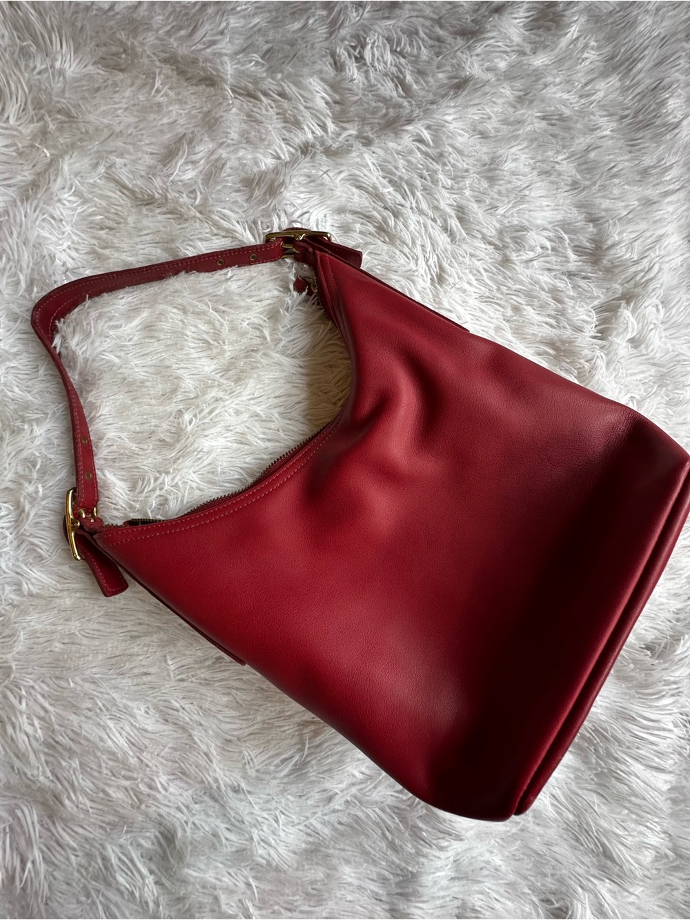 Coach Legacy West Hobo 9823 Red Leather Purse